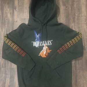 PLEASURES Green Graphic Hoodie